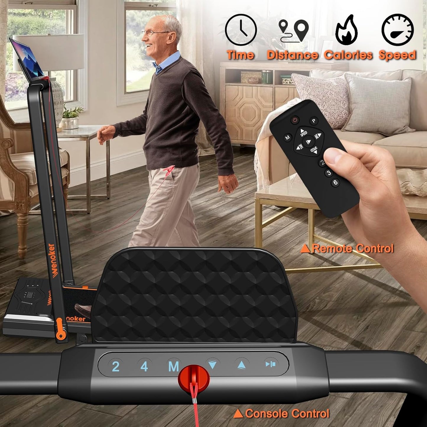Folding Treadmill With 10% Incline