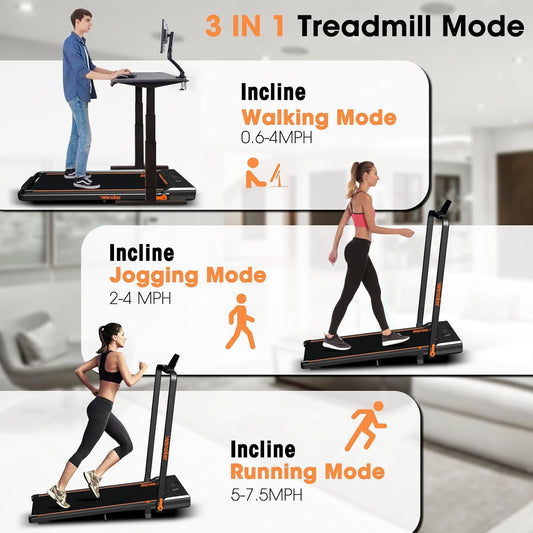Folding Treadmill With 10% Incline